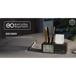 Decider (Black) – Multifunctional Digital Clock
