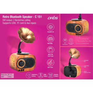 Artis Retro Bluetooth Speaker (BT12)
